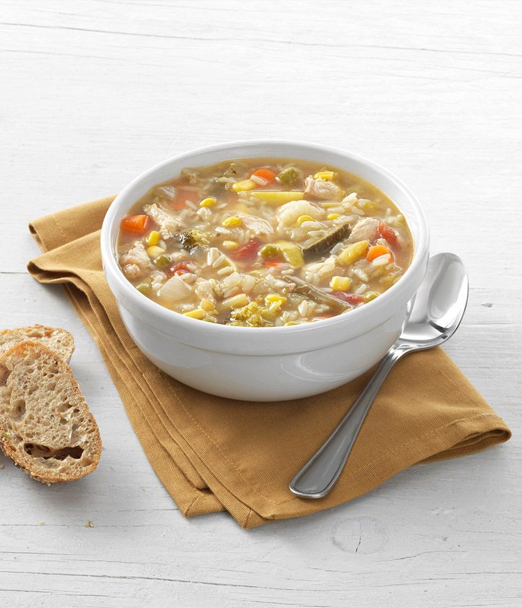 Chicken Vegetable Soup with Rice