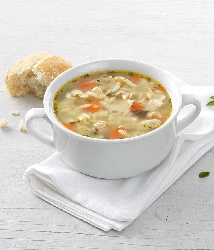 Greek Chicken Orzo Soup