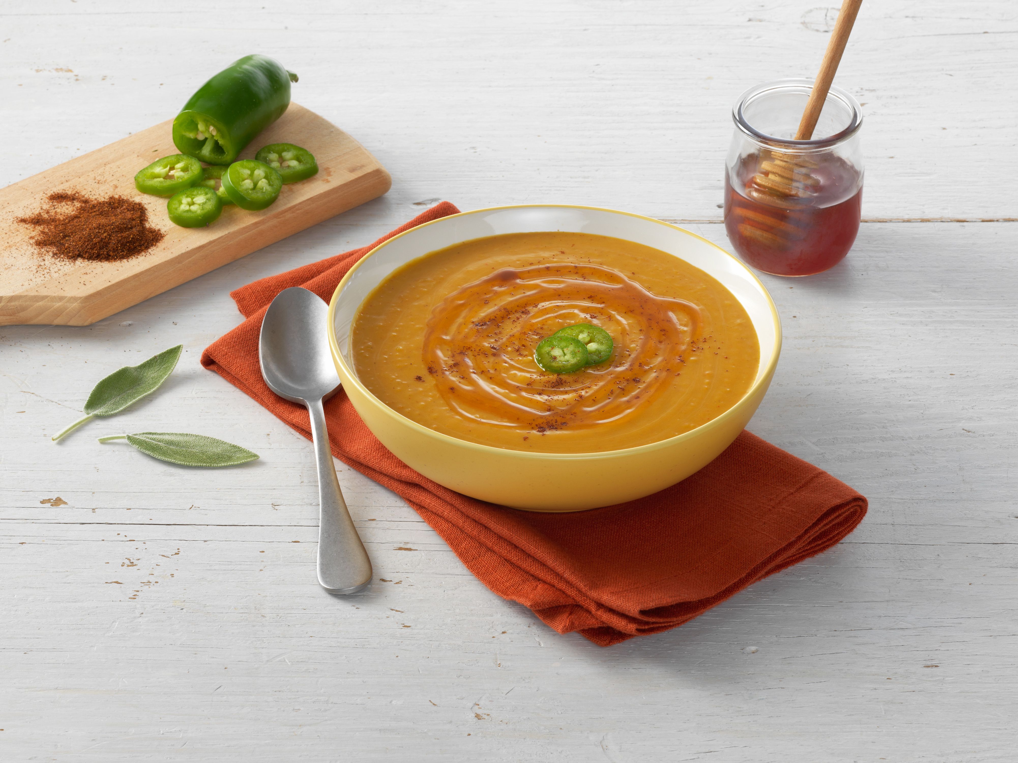 Hot Honey Butternut Bisque