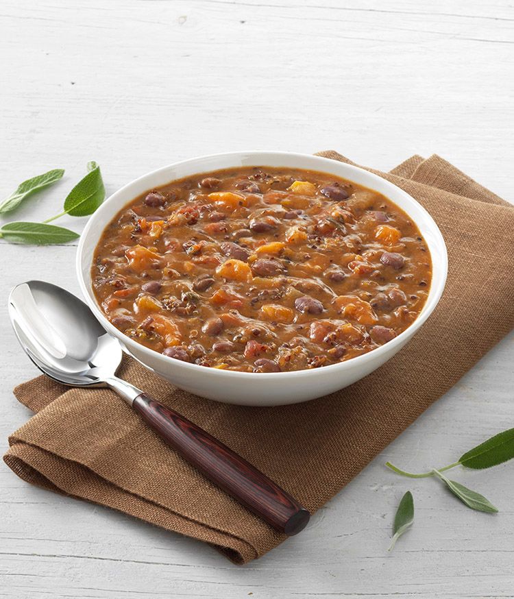 Quinoa & Sweet Potato Chili with Black Beans
