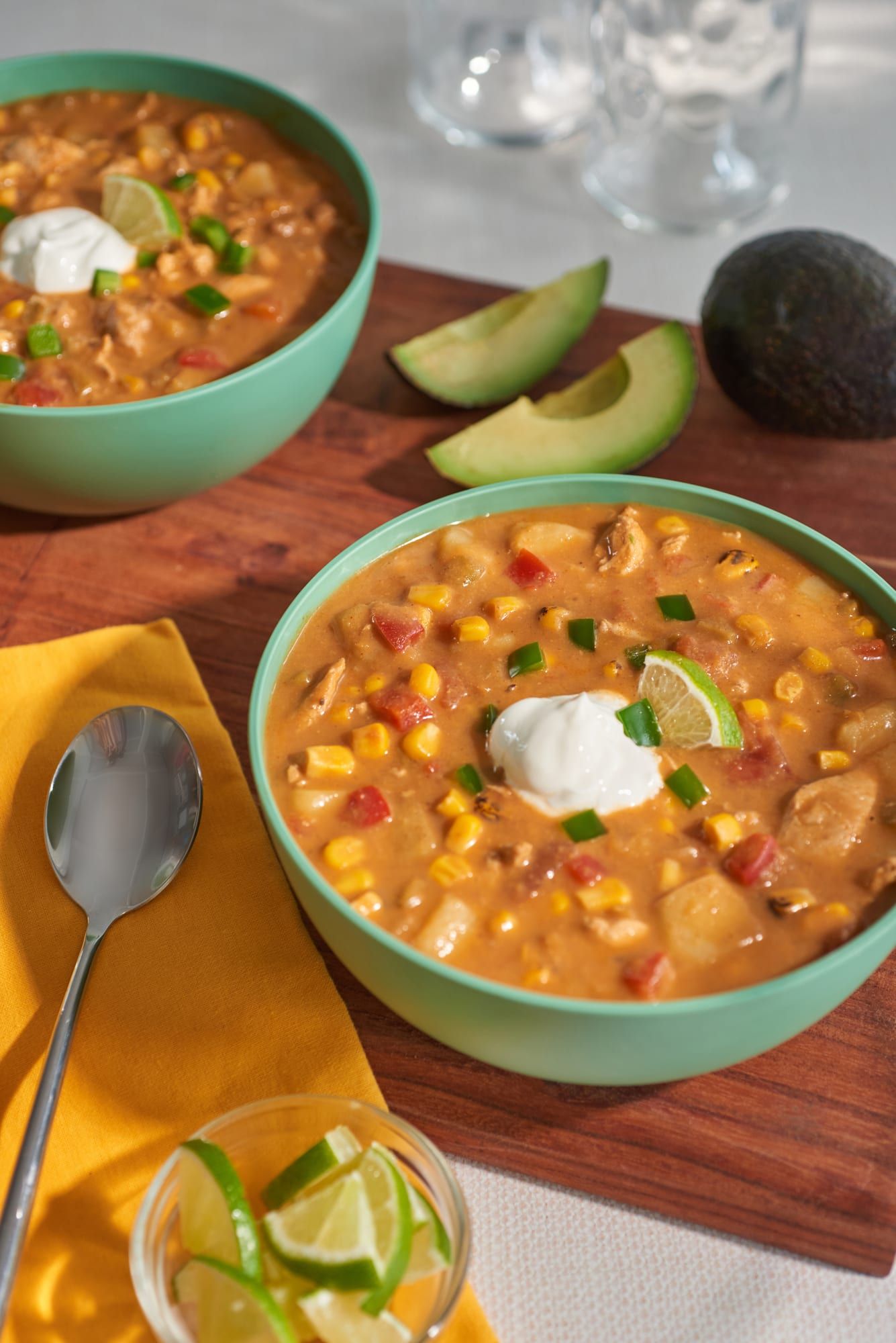 New Orleans Style Chicken & Corn Chowder